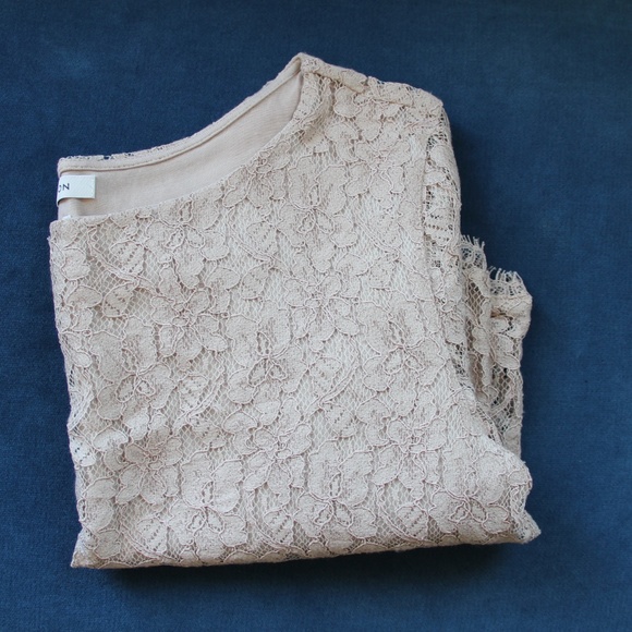Cropped Lace Babton Shirt; Lined - Picture 10 of 10